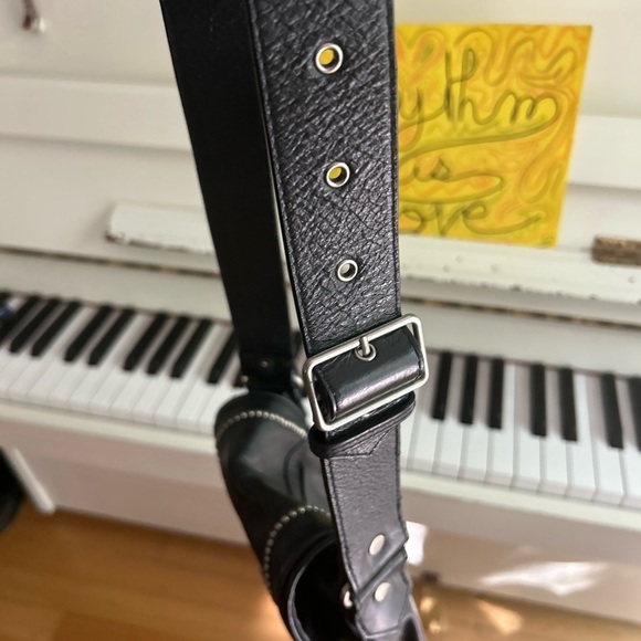 Vintage Harley-Davidson Mini Black Crossbody Bag with Silver Accents 8"x7"x1.5" - Picture 16 of 16